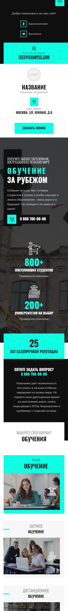 Мобильная версия дизайна № 94356